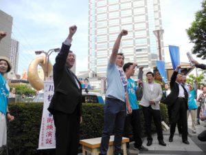 石破茂前地方担当相・応援演説