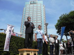 石破茂前地方担当相・応援演説