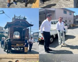国会が閉会して一夜明けて、朝から町田市内各所を回りました