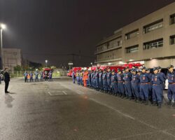 町田市消防団激励